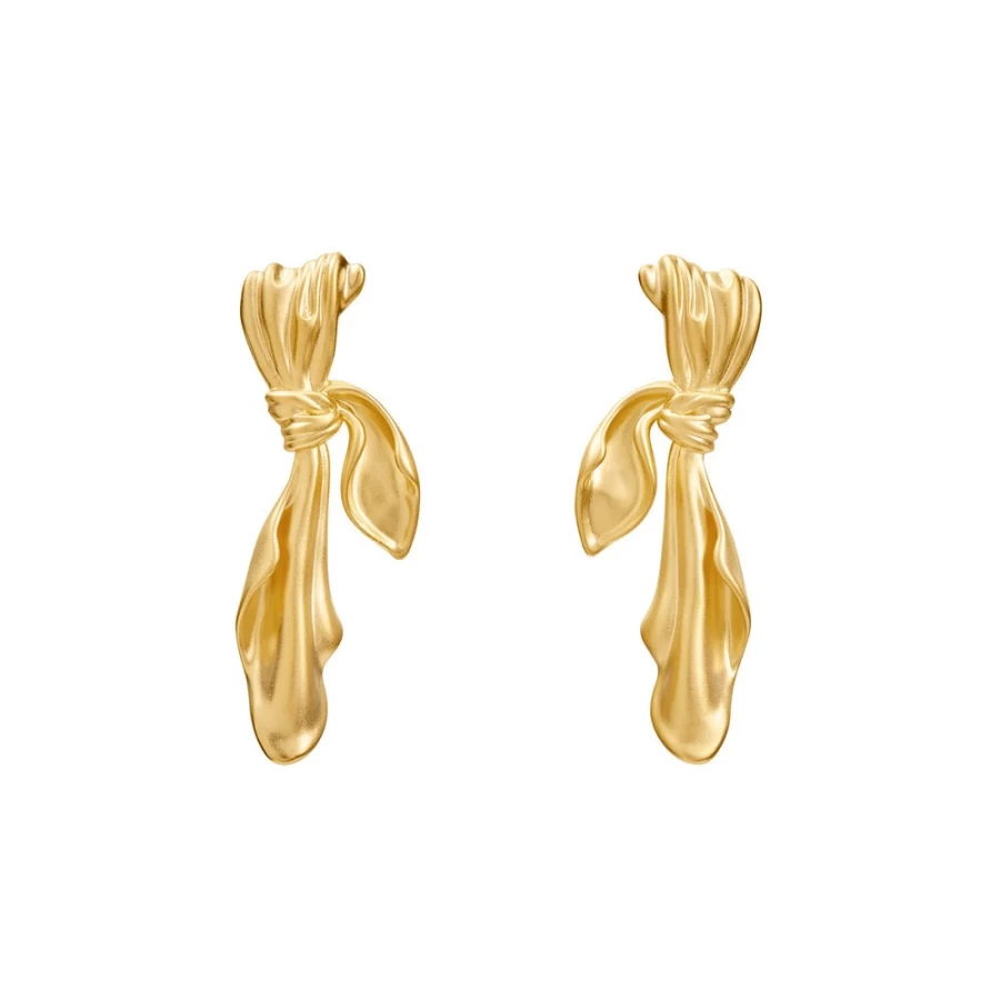 Anissa Kermiche Gilded Gloth Gold Earrings for Women - Luxury Hoop Earrings