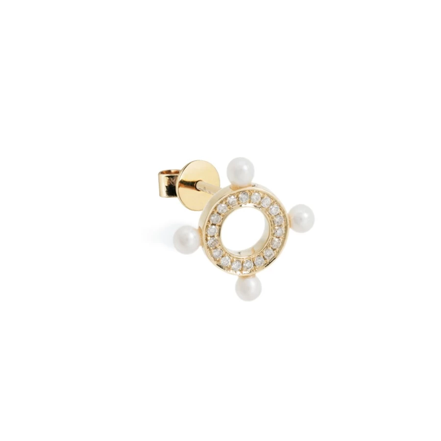 "Anissa Kermiche Quatuor Stud Earrings for Women - Elegant Gold Studs"