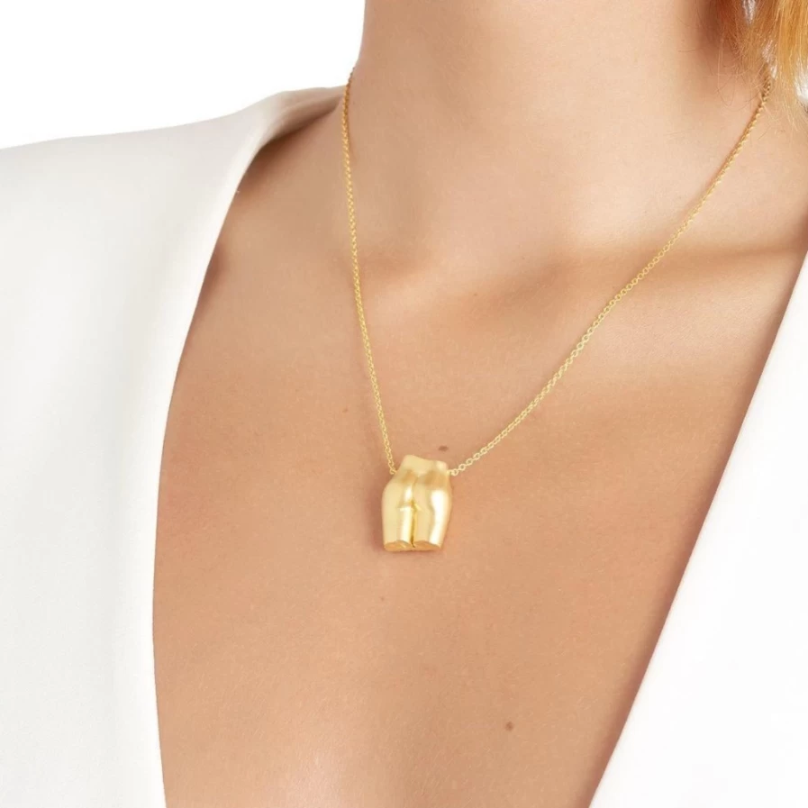 Anissa Kermiche Le Derriere Sanded Necklace for Women - Unique Designer Jewelry