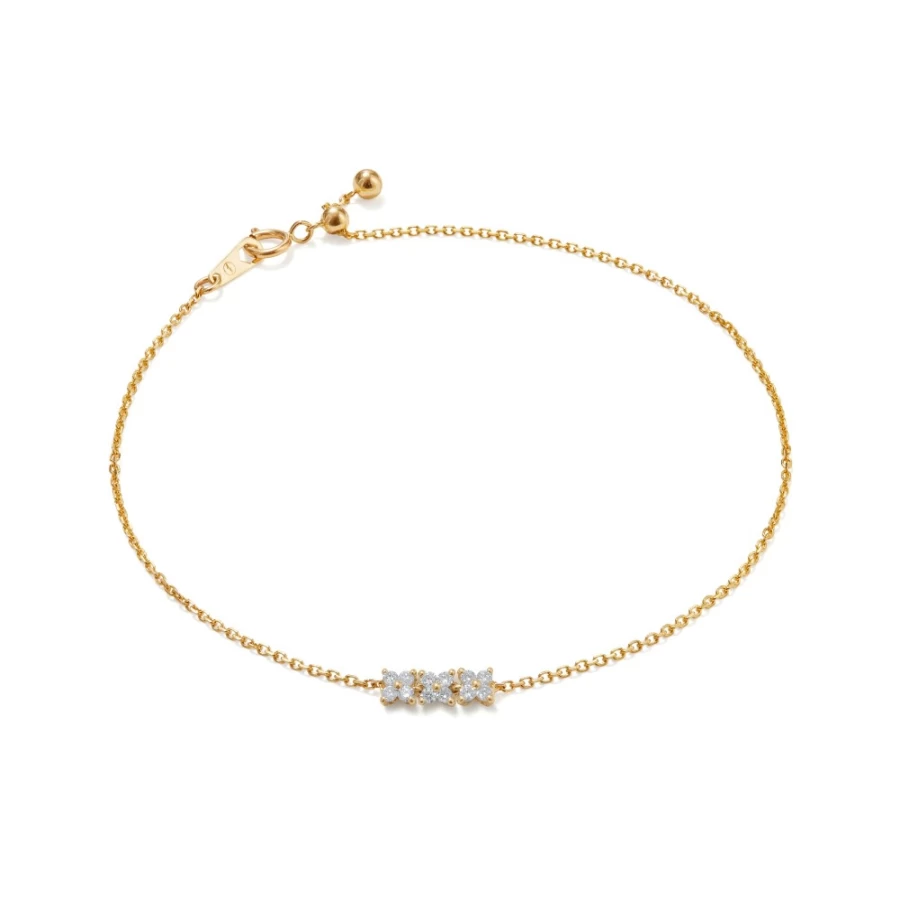 Anissa Kermiche Bronte Dore Bracelet for Women - Elegant Gold-Tone Chain Link Bangle