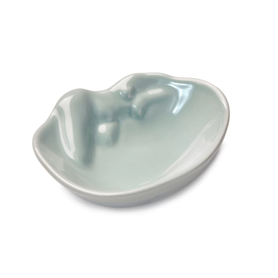 Anissa Kermiche Ich Liebe Dish Light Blue Ceramic Vase - Handmade Decorative Home Accessory