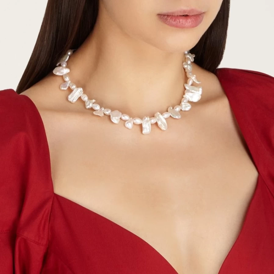 Anissa Kermiche Shelley Necklace for Women - Elegant Gold Pendant, Dainty Chain, Luxury Jewelry Gift