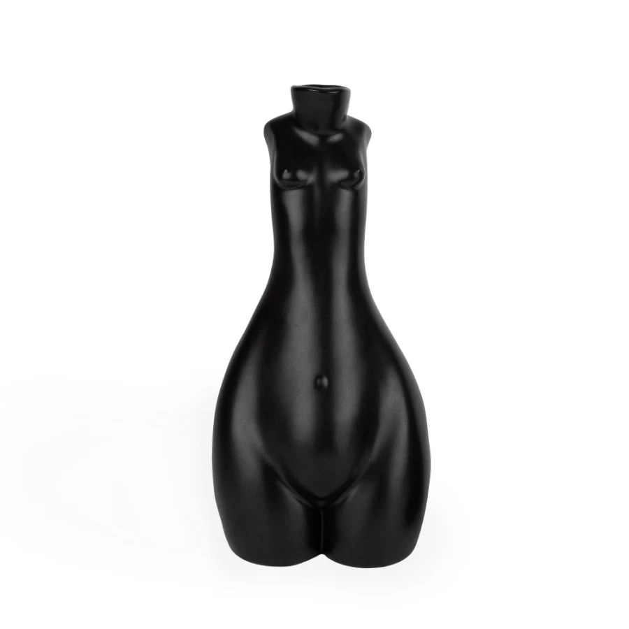Anissa Kermiche Tit For Tat Tall Black Candlestick - Elegant Decorative Candle Holder