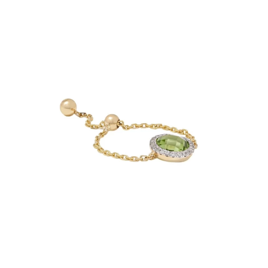 Anissa Kermiche Women's Circle Peridot Ring - Elegant Green Gemstone Jewelry