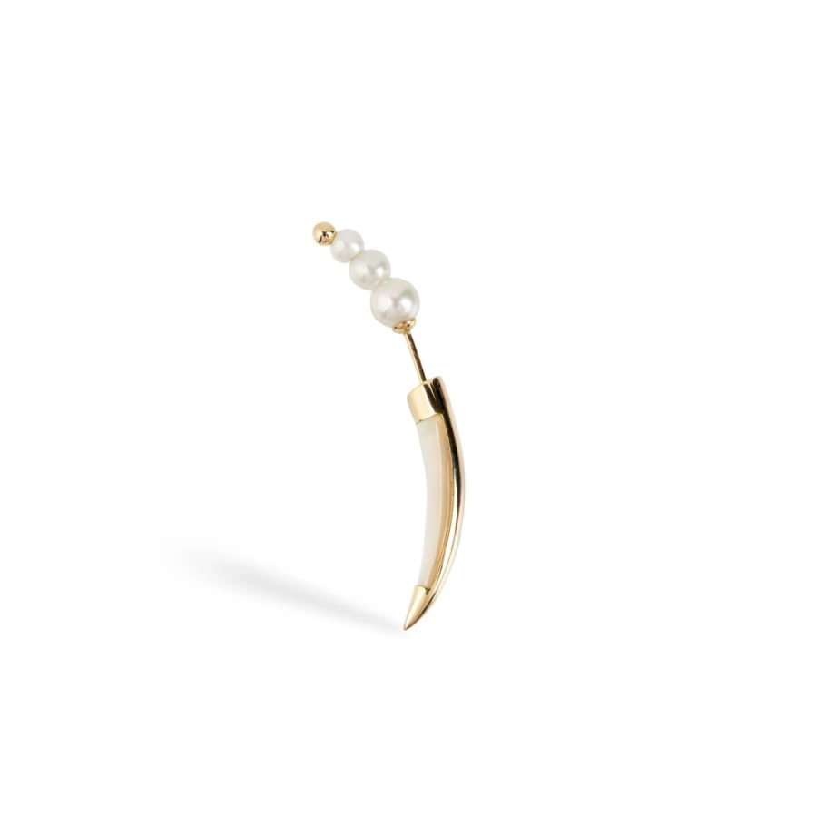 Anissa Kermiche Corne De Perles Pearl Drop Earrings for Women - Elegant Luxury Jewelry