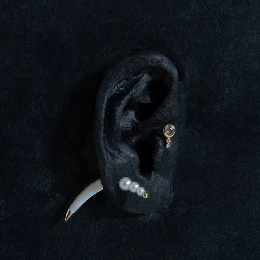 Anissa Kermiche Corne De Perles Pearl Drop Earrings for Women - Elegant Luxury Jewelry