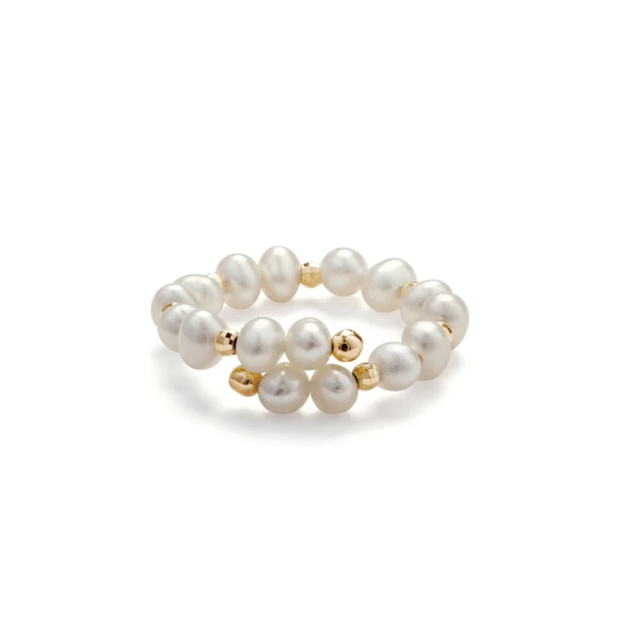 Anissa Kermiche Women's Single Impromptu Ring - Unique Gold Band for Everyday Elegance