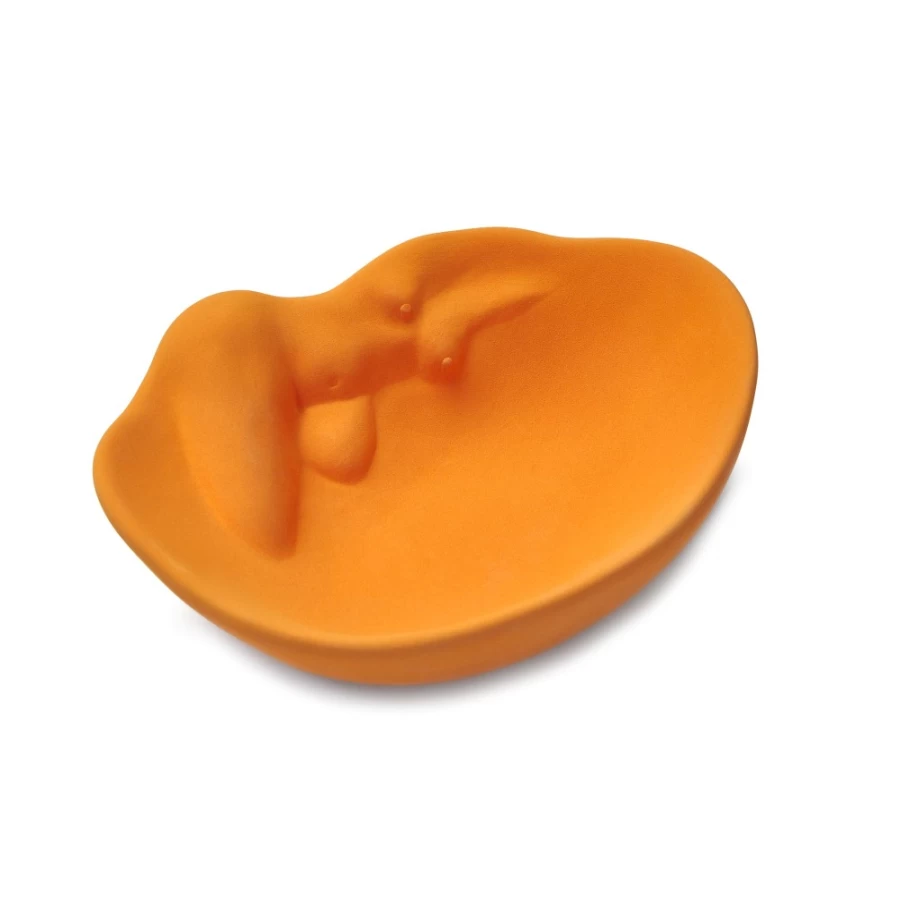 Anissa Kermiche Ich Liebe Dish Orange Decorative Ceramic Plate