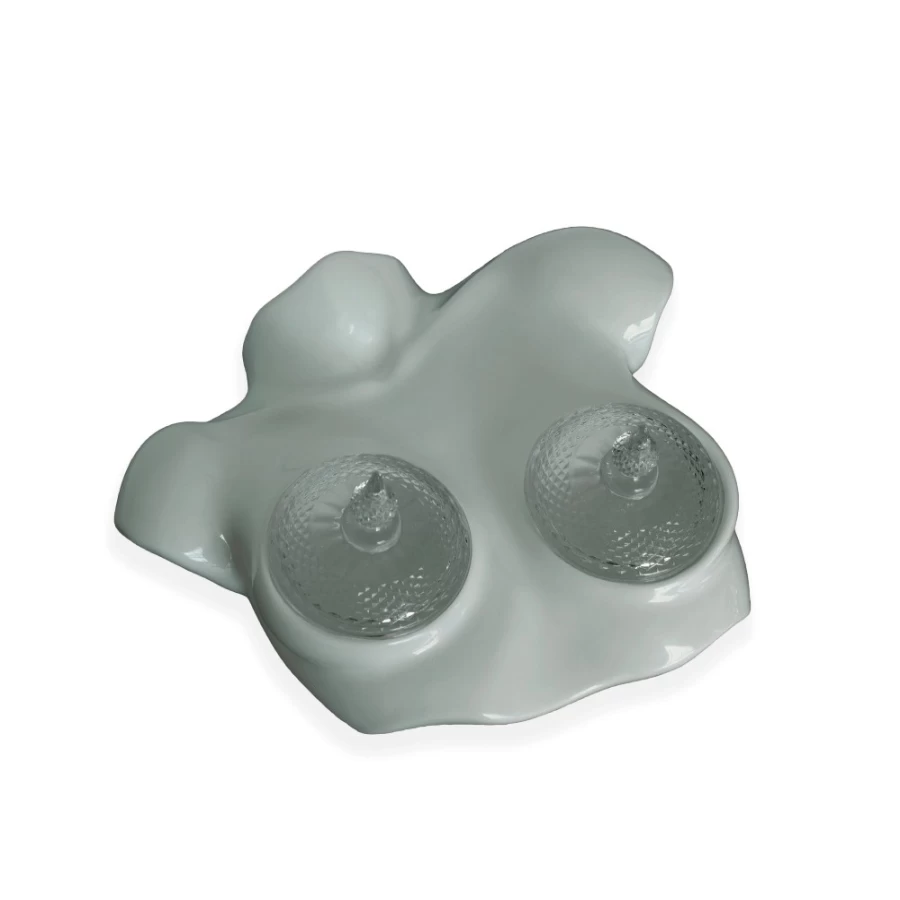 Anissa Kermiche Grey Foreplate - Elegant Decorative Plate