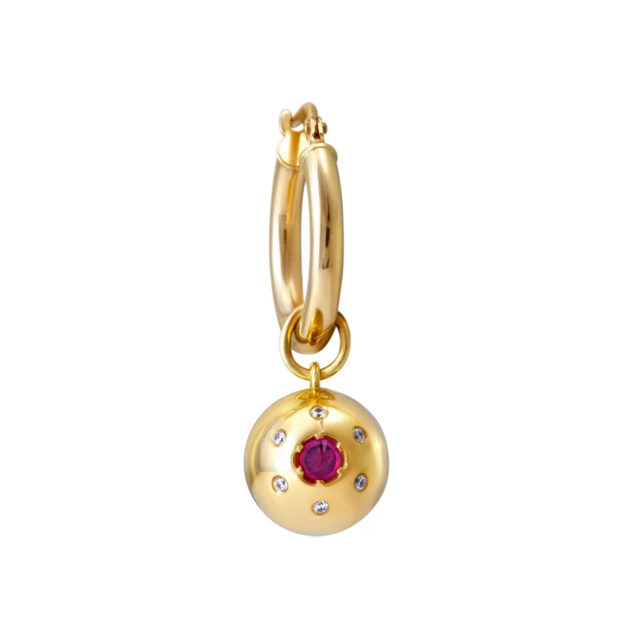 Anissa Kermiche Titillate Hoop Earrings for Women - Gold Plated Elegant Design