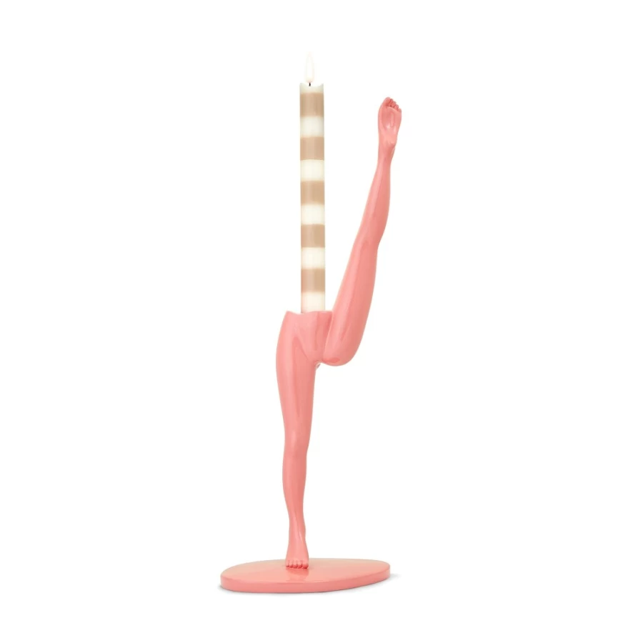 Anissa Kermiche Hot Pink Can Candlestick - Decorative Home Accessory