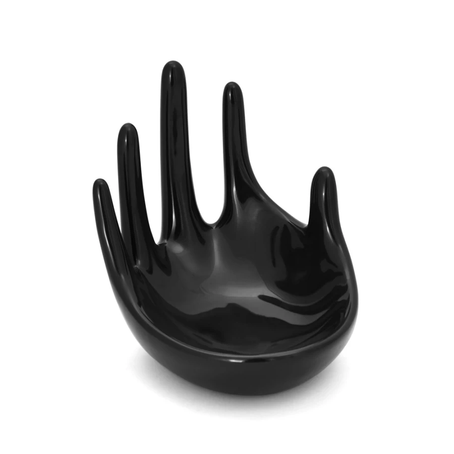 Anissa Kermiche Black Handful Sculpture - Modern Art Home Decor