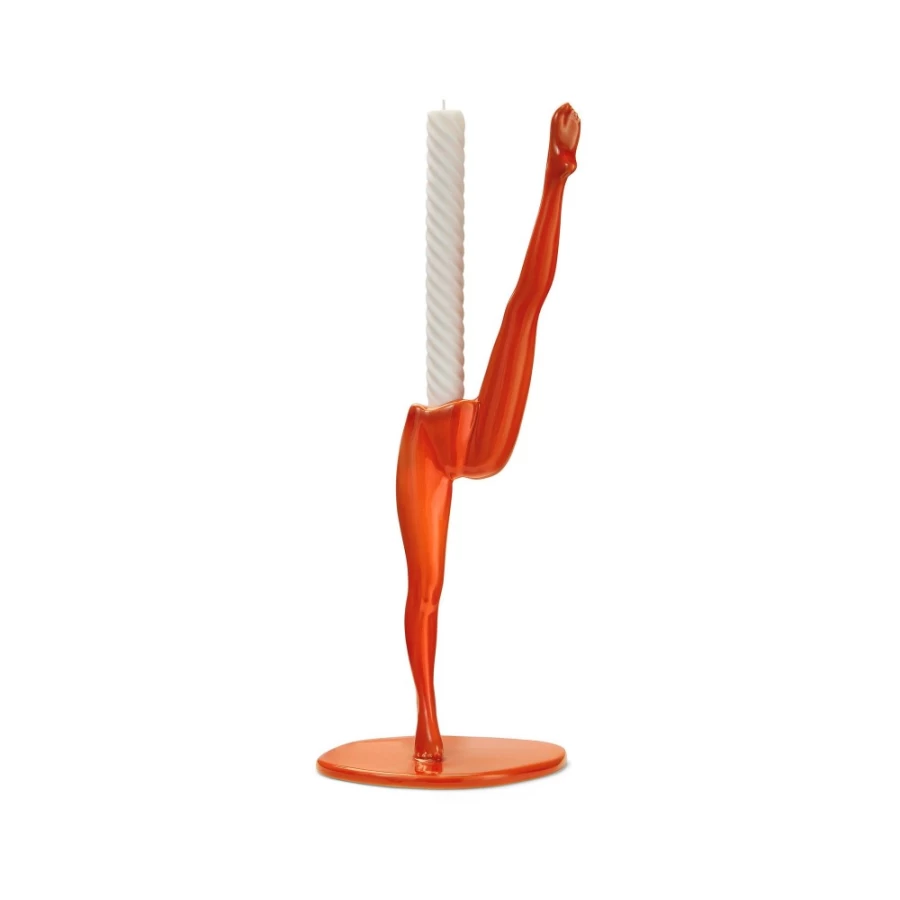 Anissa Kermiche Orange Can Shaped Candlestick - Decorative Home Accessory