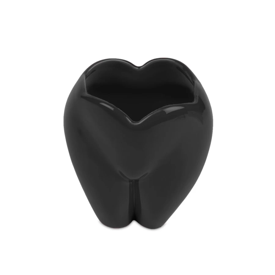 Anissa Kermiche Bottom Of My Heart Pot - Black Ceramic Vase