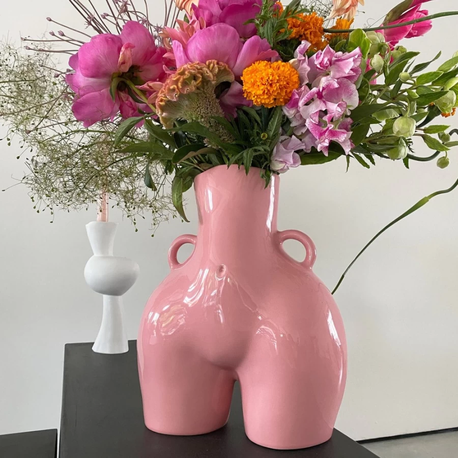 Anissa Kermiche Love Handles Vase - Elegant Rose Design Home Decor
