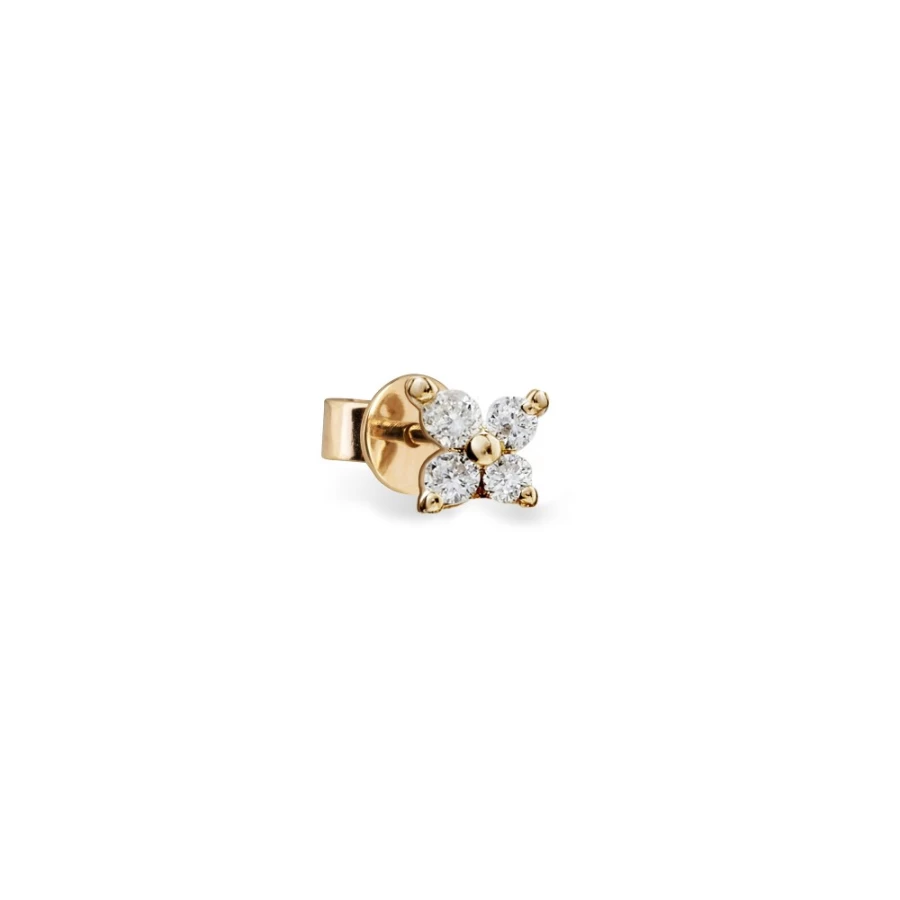 Anissa Kermiche Bronte Dore Single Stud Earrings for Women - Minimalist Gold Stud Earrings