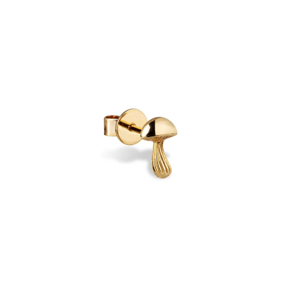 Anissa Kermiche Mushroom Stud Earrings for Women - Unique Gold Studs Luxury Jewelry