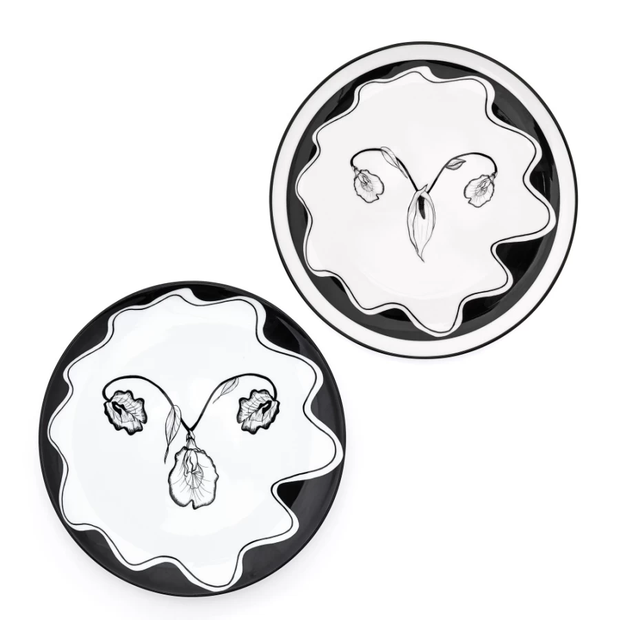 Anissa Kermiche Ovu-Plate Dinner Plates - Elegant Ceramic Plates for Modern Dining