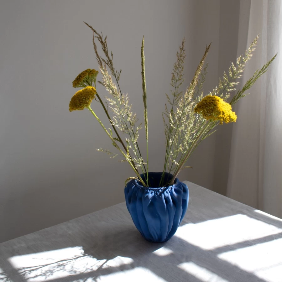 Anissa Kermiche Denim Blue Swanky-Panky Pot - Unique Ceramic Vase