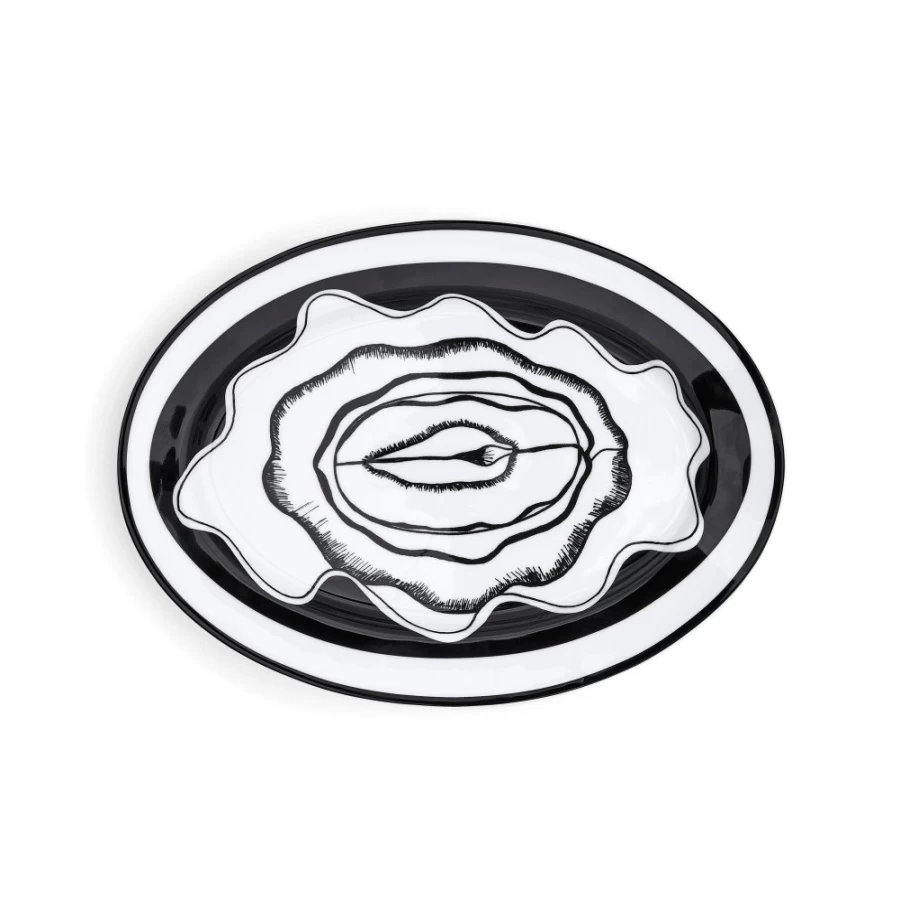 Anissa Kermiche Masturplate Serving Platter - Elegant Ceramic Tray for Dining & Entertaining