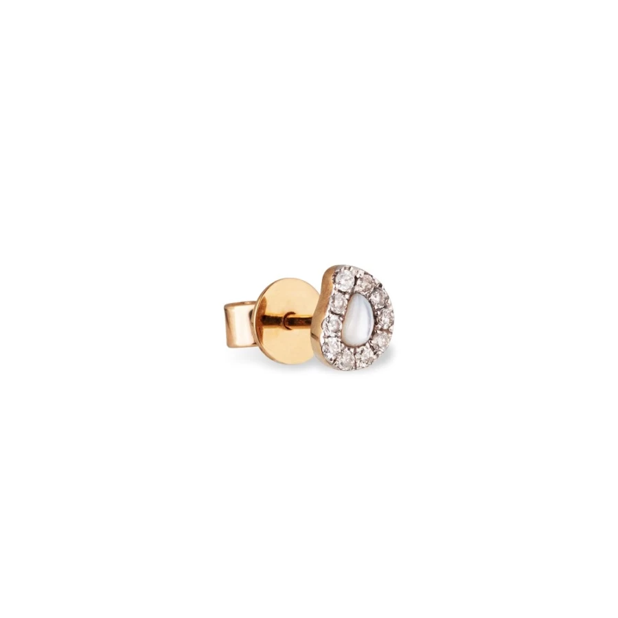Anissa Kermiche Wonky Tear-Drop Stud Earrings for Women - Unique Dangle Drop Design