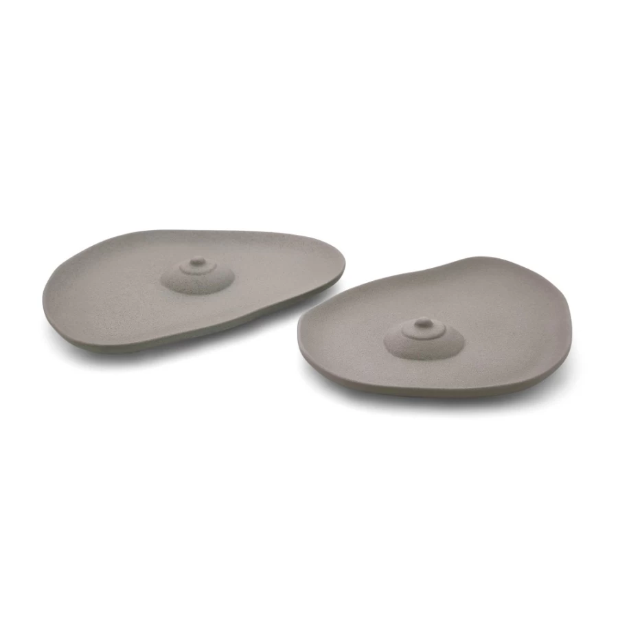 Anissa Kermiche Tatas Plates - Matte Warm Stone Dinnerware Set