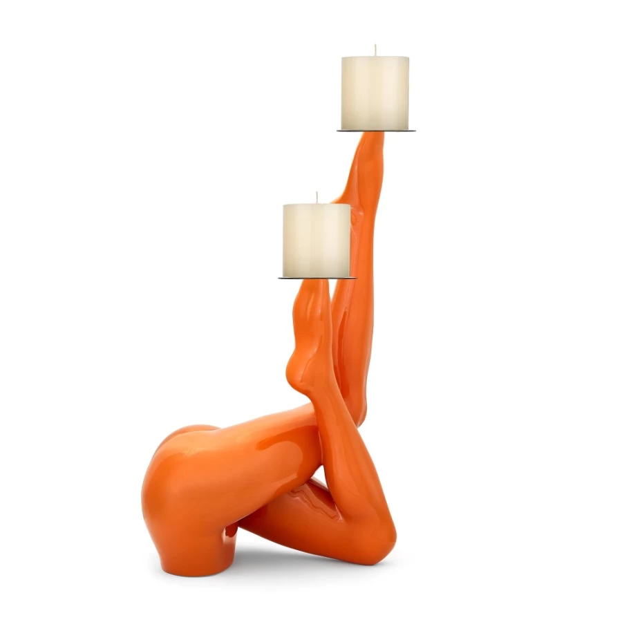 Anissa Kermiche Legs 11 Orange Sculpture - Contemporary Art & Decor