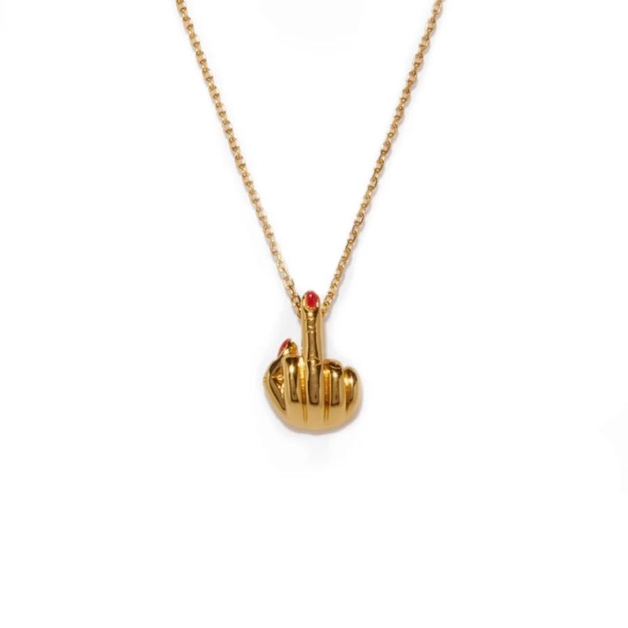 Anissa Kermiche Red French "Goodnight" Necklace for Women - Elegant Jewelry Gift