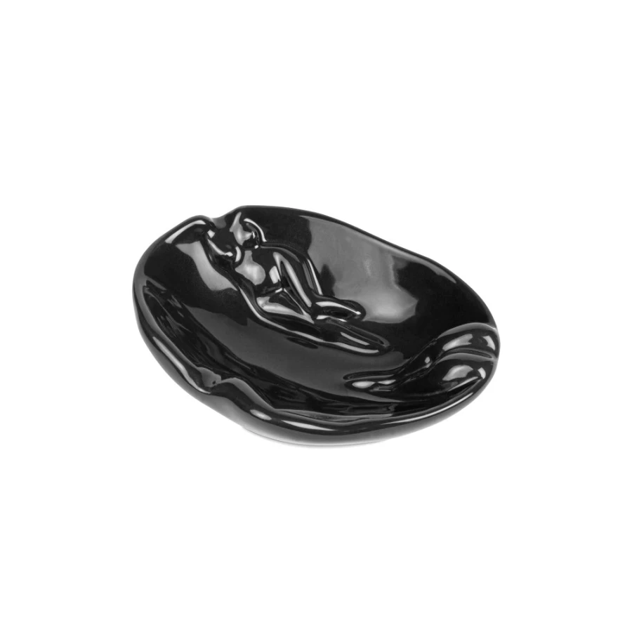 Anissa Kermiche Black Ashtray - Modern Designer Ashtray for Stylish Interiors