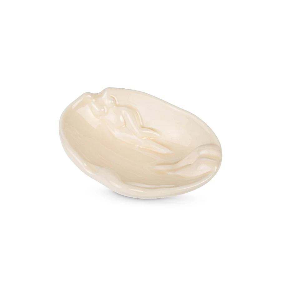 Anissa Kermiche Cream Ashtray - Elegant Ceramic Ashtray for Home Decor