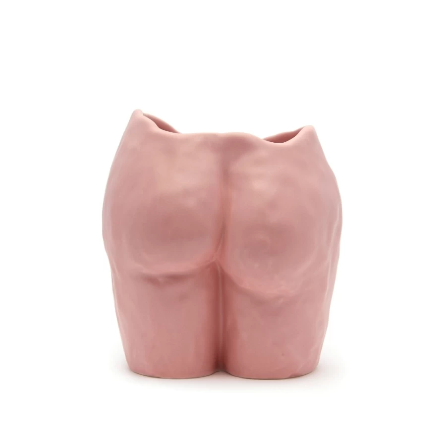 Anissa Kermiche Popotin Pot in Baby Pink - Ceramic Vase for Home Decor