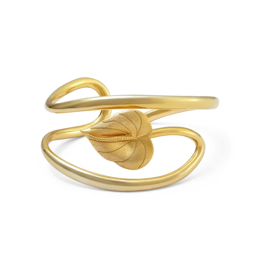 Anissa Kermiche Fl-Oral Bracelet for Women - Elegant Gold Jewelry with Unique Oral Design