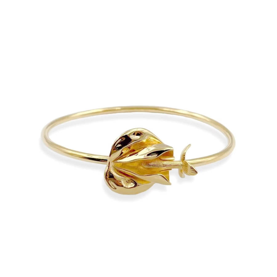 Anissa Kermiche Golden Oats Bracelet for Women - Elegant Stackable Bangle